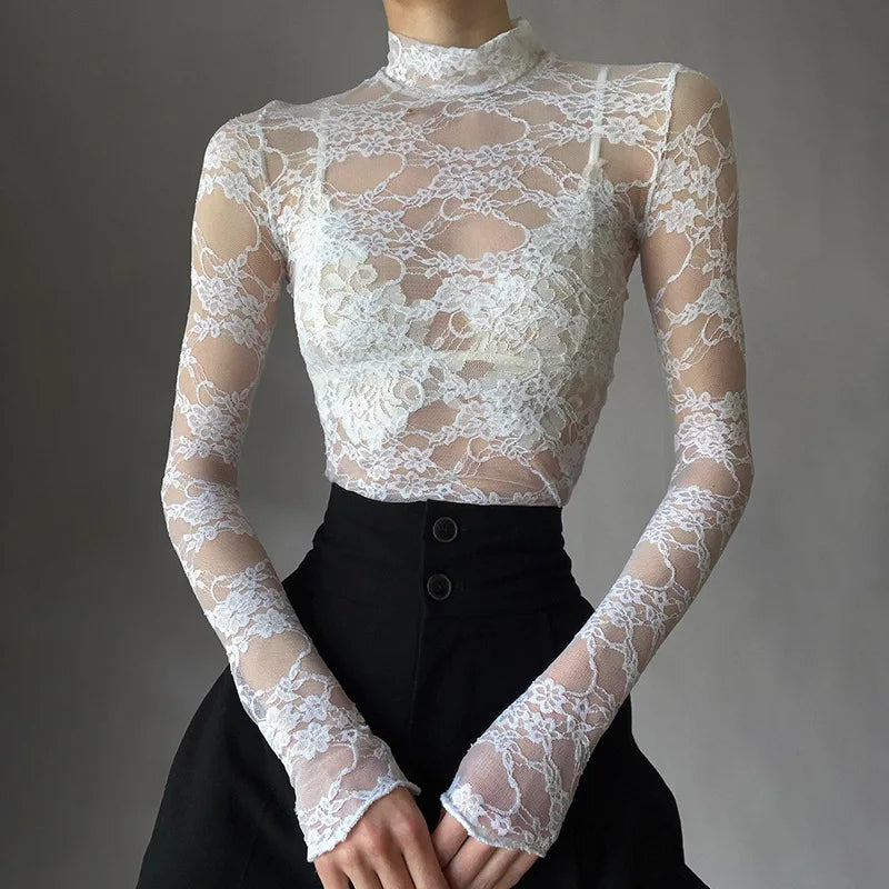Blouse Sexy en Dentelle
