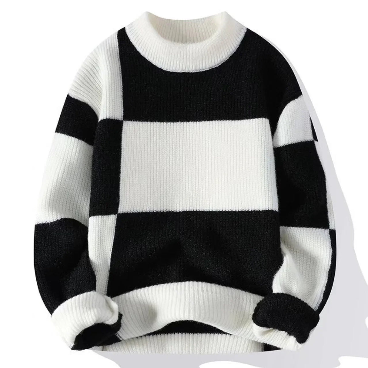 Pull Homme Épais à Carreaux