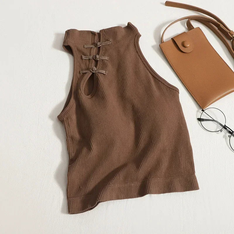 Haut Vintage à Boutons