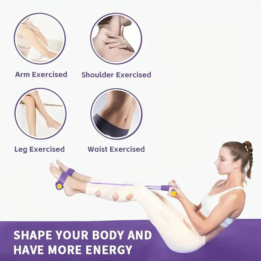 Élastique de Résistance 6 Tubes avec Pédales