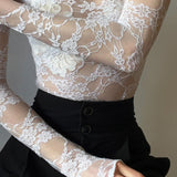 Blouse Sexy en Dentelle