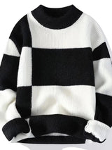Pull Homme Épais à Carreaux