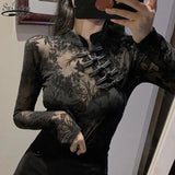Chemise Sexy en Dentelle Noire
