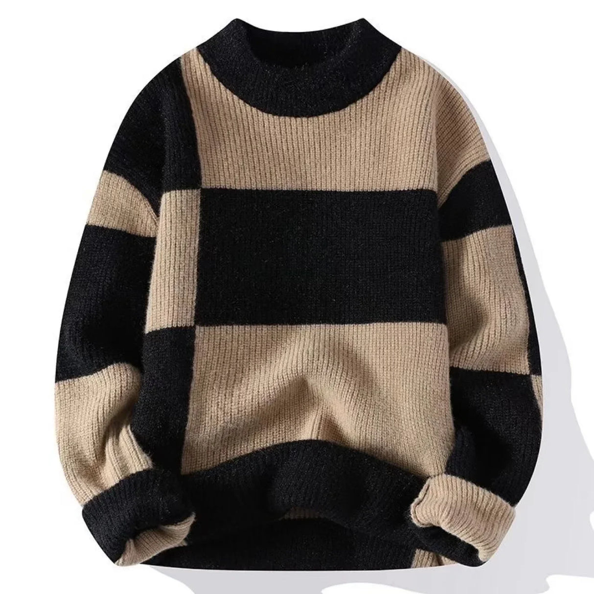 Pull Homme Épais à Carreaux
