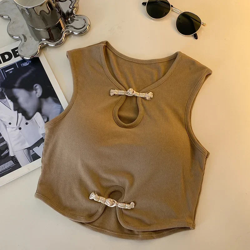 Haut Vintage à Boutons
