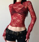 Blouse Sexy en Dentelle