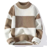 Pull Homme Épais à Carreaux