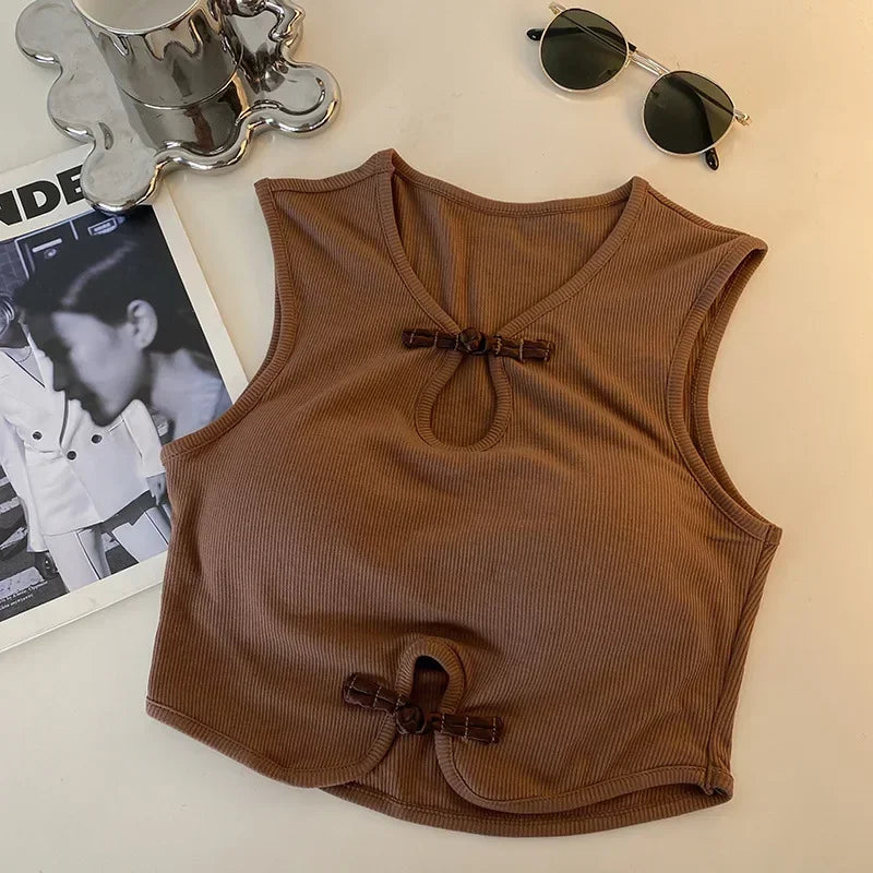 Haut Vintage à Boutons