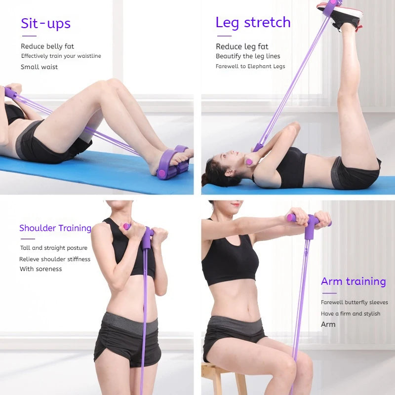 Élastique de Fitness à 6 Tubes