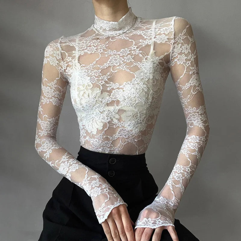 Blouse Sexy en Dentelle
