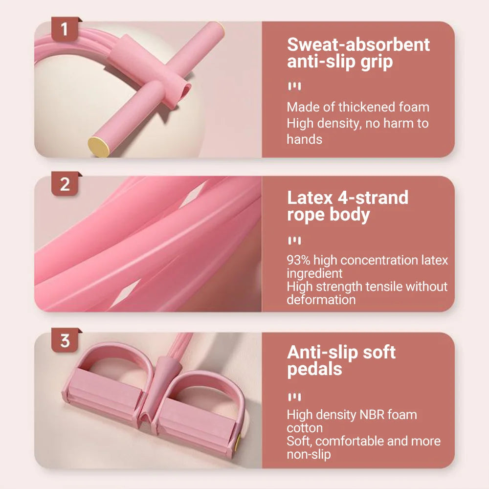 Élastique de Fitness à 6 Tubes
