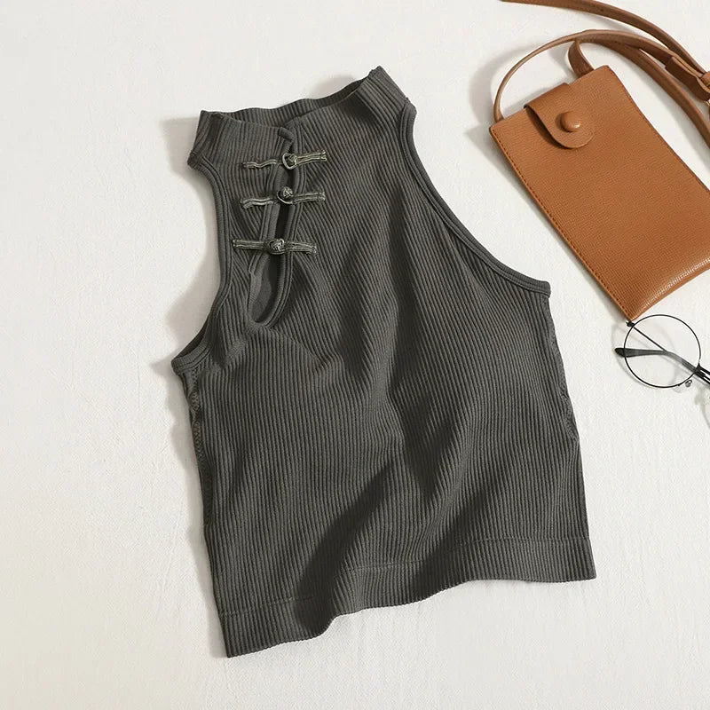 Haut Vintage à Boutons
